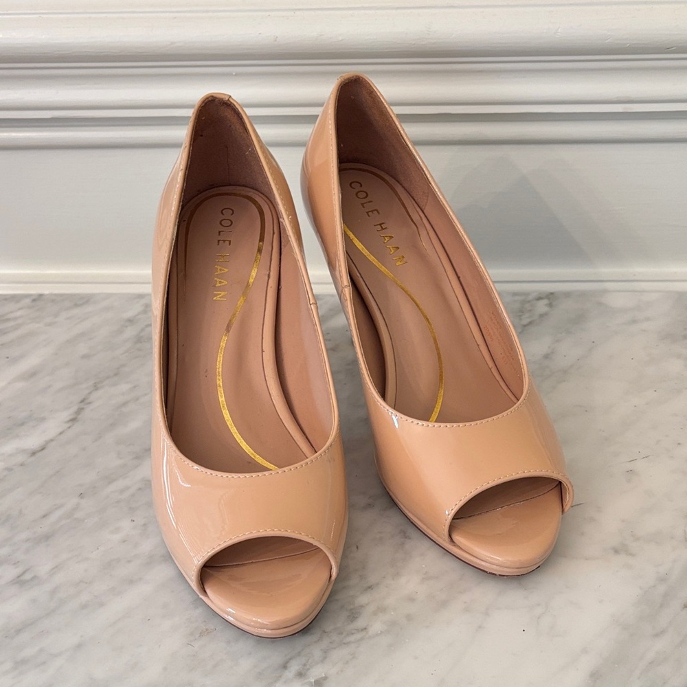 Cole Haan Women's Peep Toe Heels - Blush